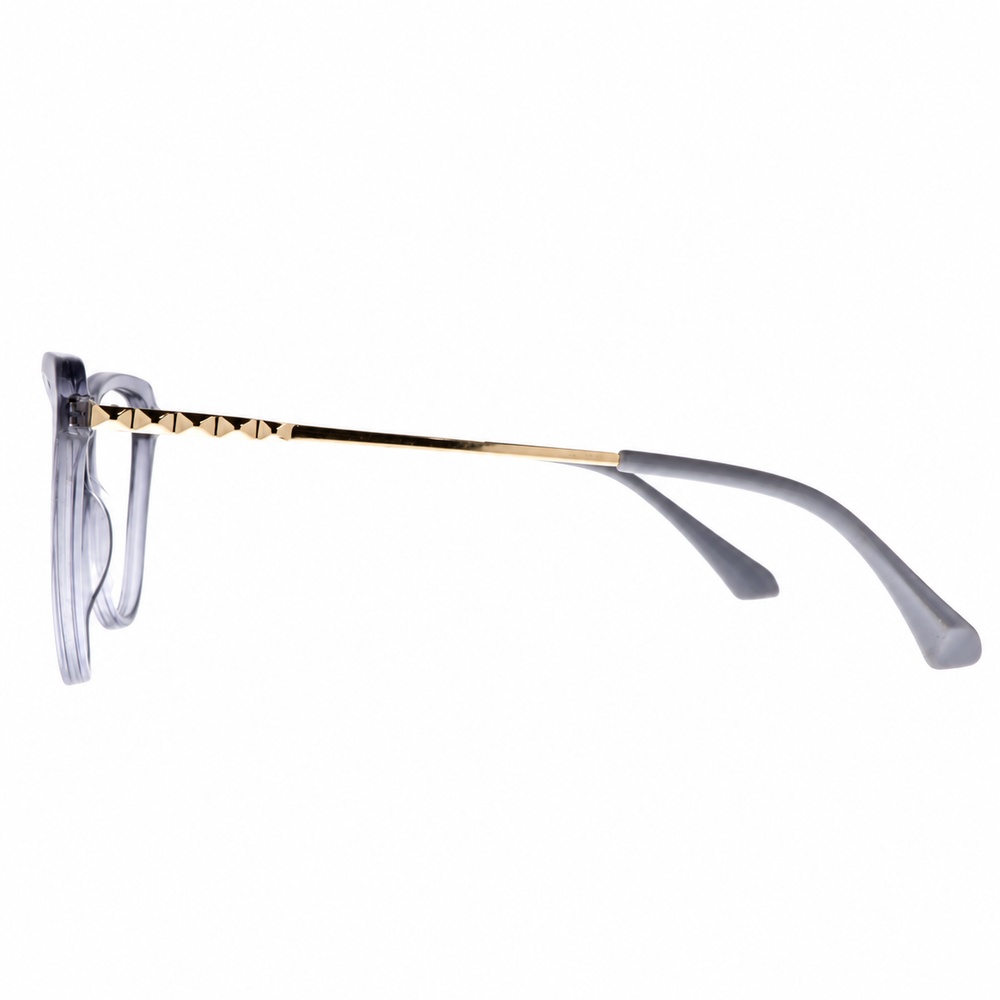 Joy Style 2101C3 light gray eyeglasses side view on white background