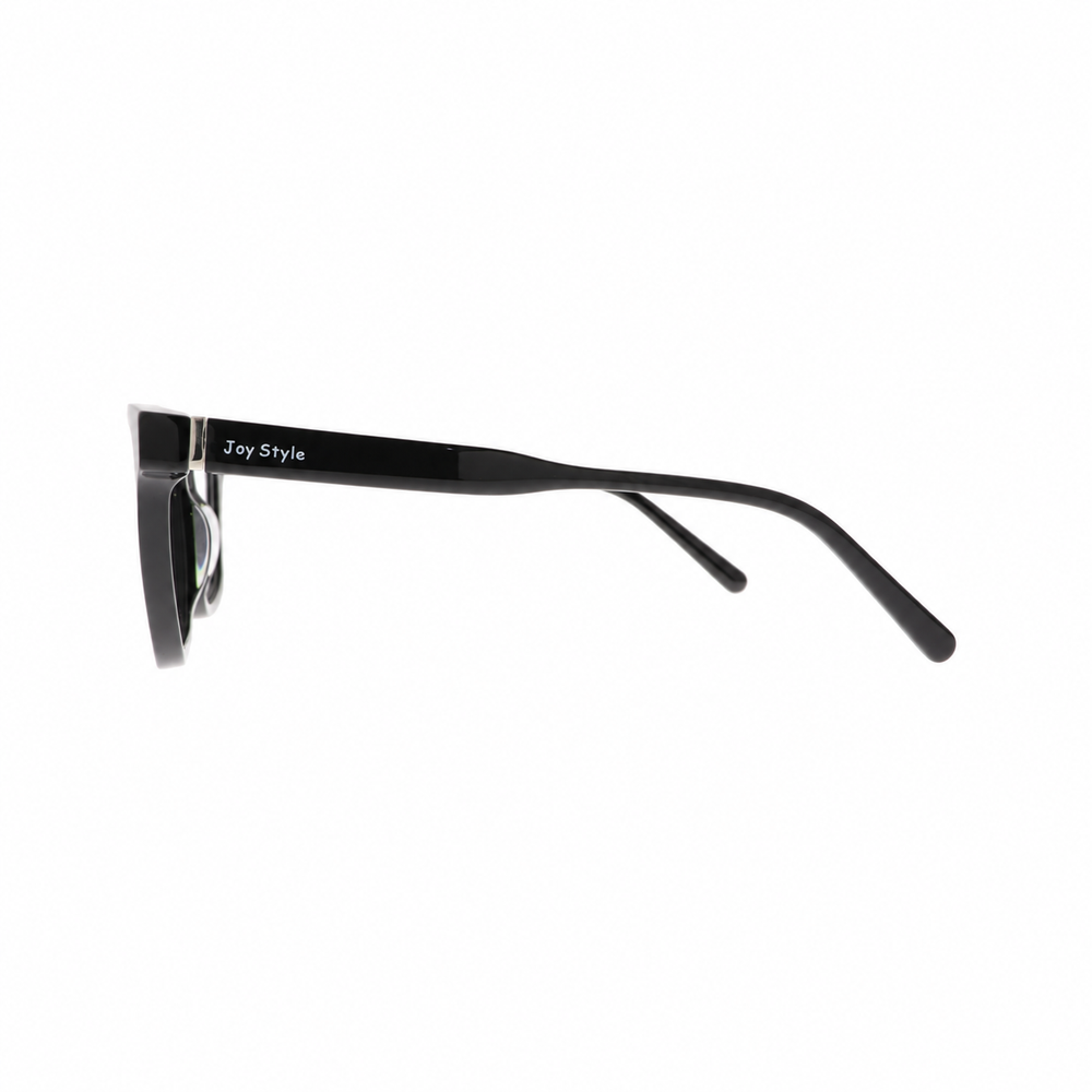Joy Style 2266C1 Black eyeglasses side view on white background