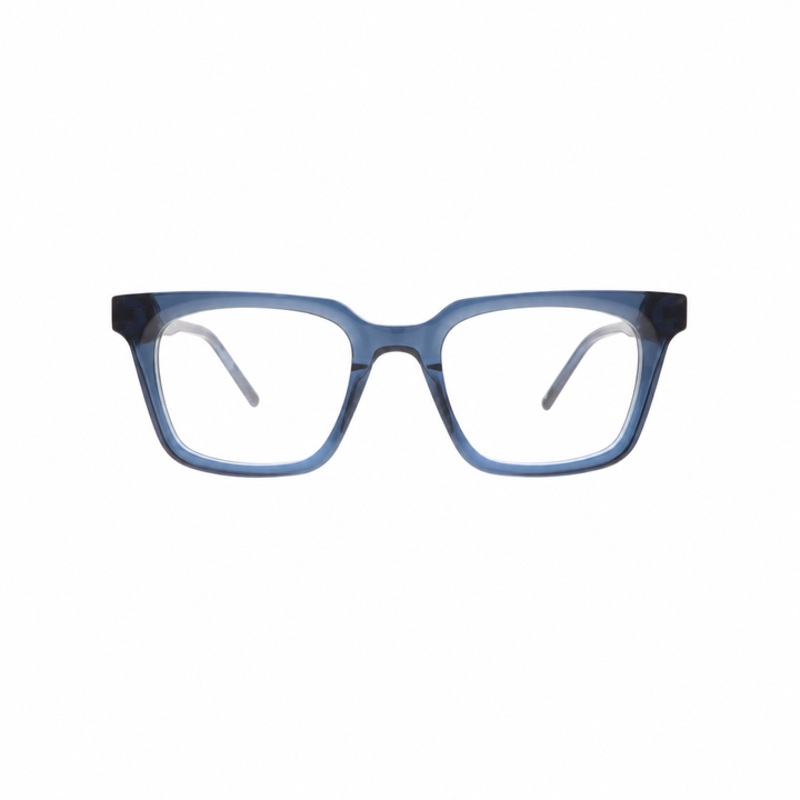 Joy Style 2266C5 Blue eyeglasses front view on white background