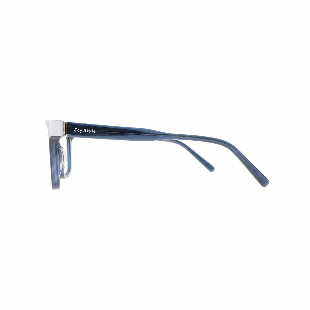 Joy Style 2266C5 Blue eyeglasses side view on white background