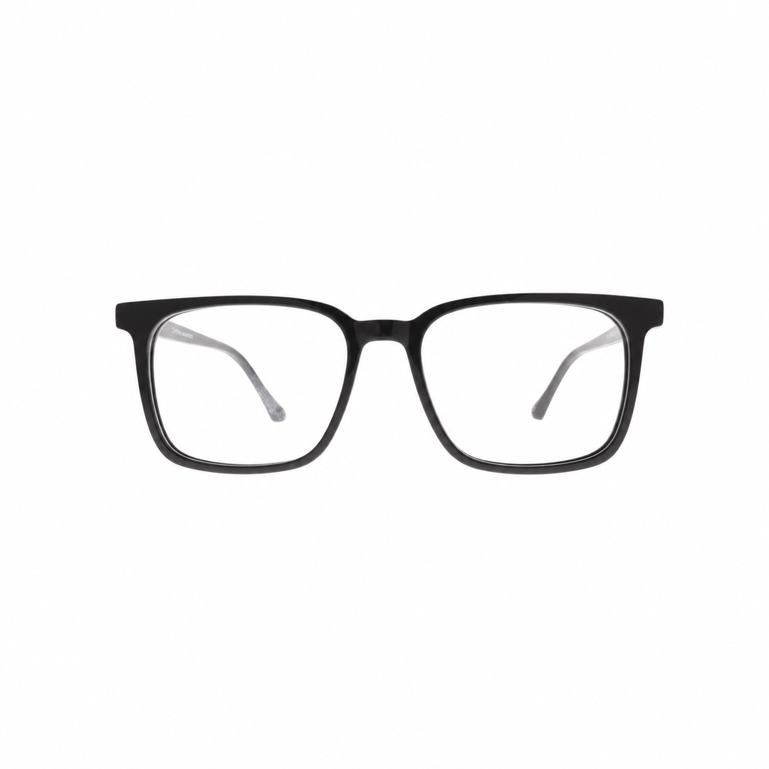 Joy Style JOY2296C1 black eyeglasses front view on white background