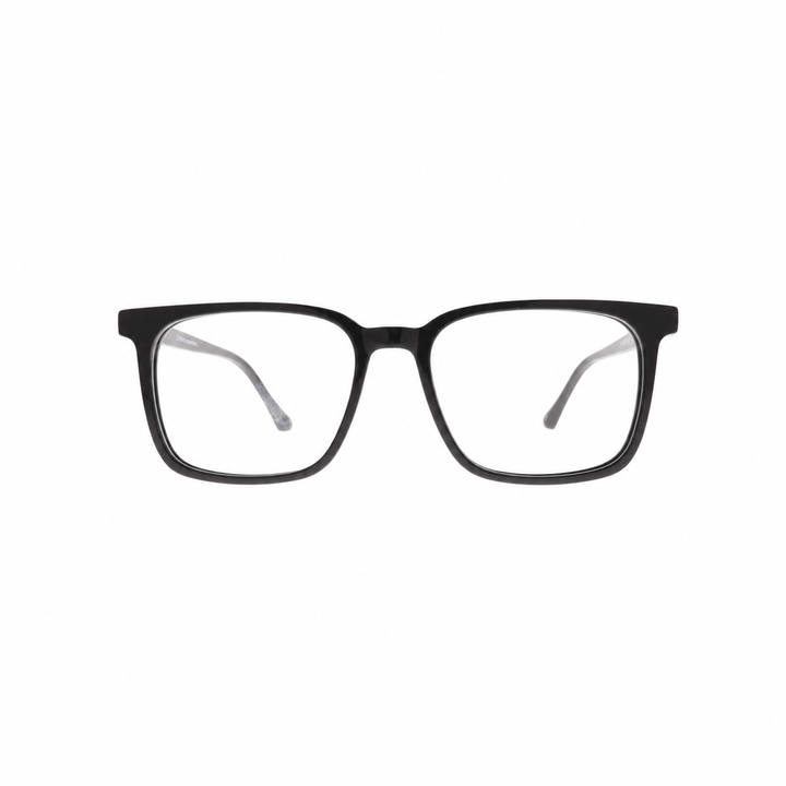Joy Style JOY2296C1 black eyeglasses front view on white background
