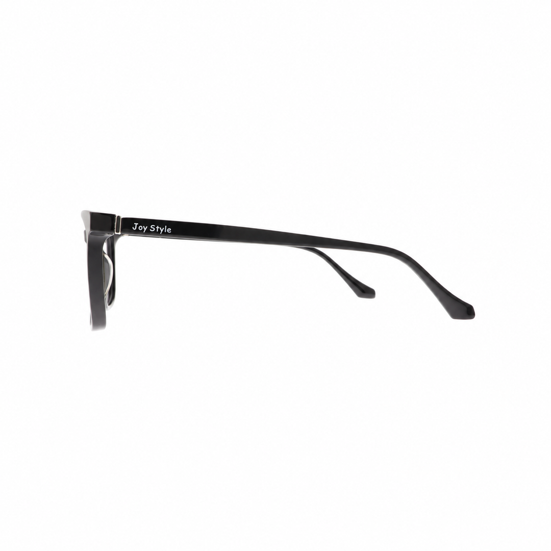 Joy Style JOY2296C1 black eyeglasses side view on white background