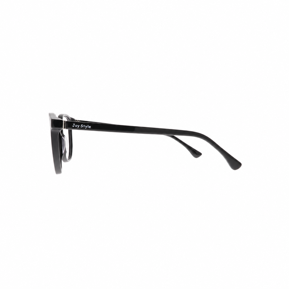 Joy Style 2309C1 Black eyeglasses side view on white background