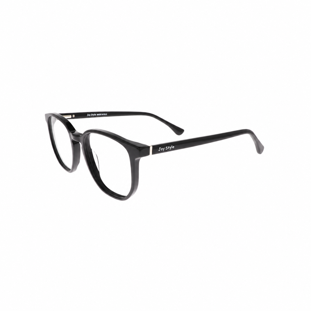 Joy Style 2309C1 Black eyeglasses angled view on white background