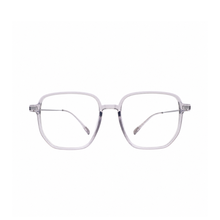 Joy Style JOY23602C3 grey eyeglasses front view on pure white background
