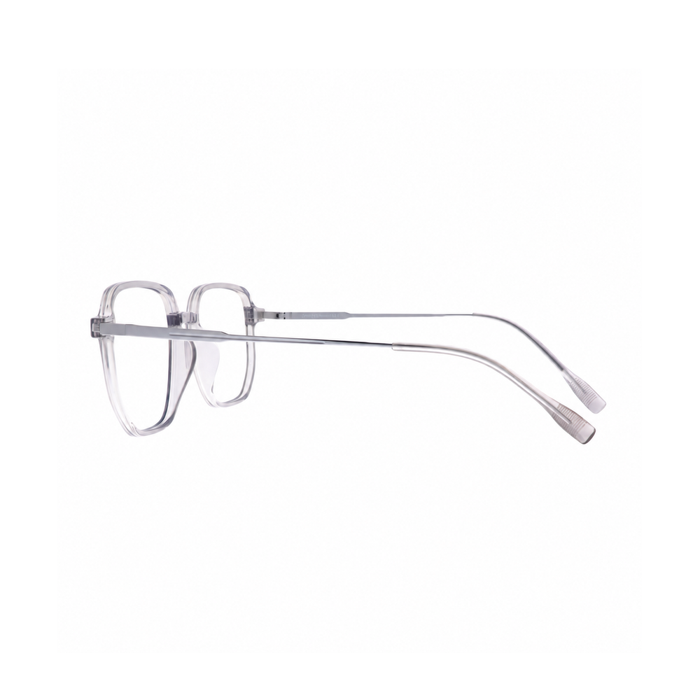 Joy Style JOY23602C3 grey eyeglasses side view on pure white background