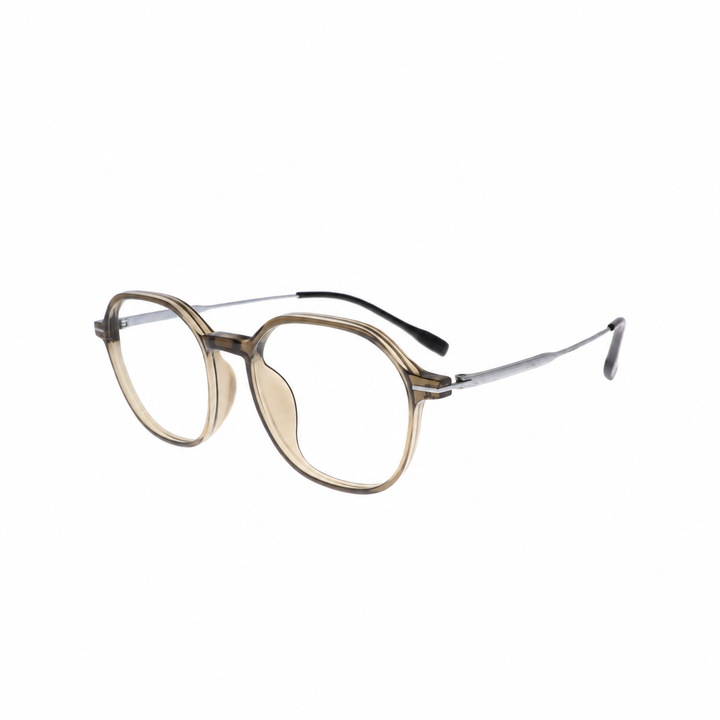 Joy Style 23609C6 light-brown eyeglasses view 3