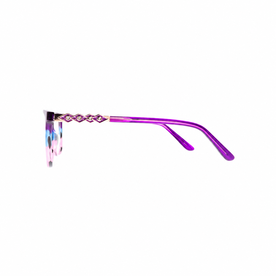 Joy Style For Women Eyeglasses Square Size 52 35107c2 Purple Blue Pink Gradient