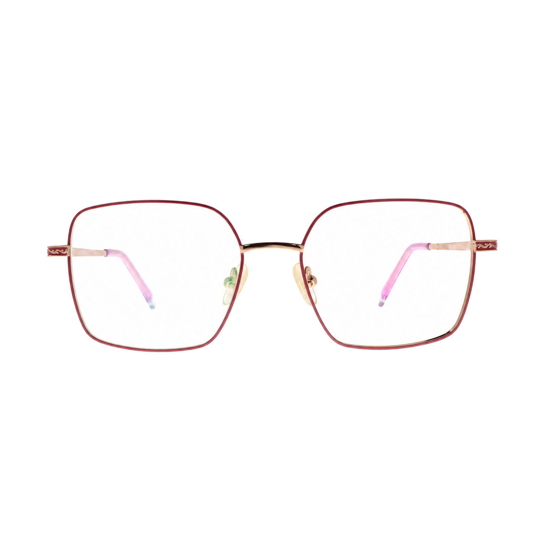 Joy Style For Women Metal Eyeglasses Square Shape 50 3611c8 Pink