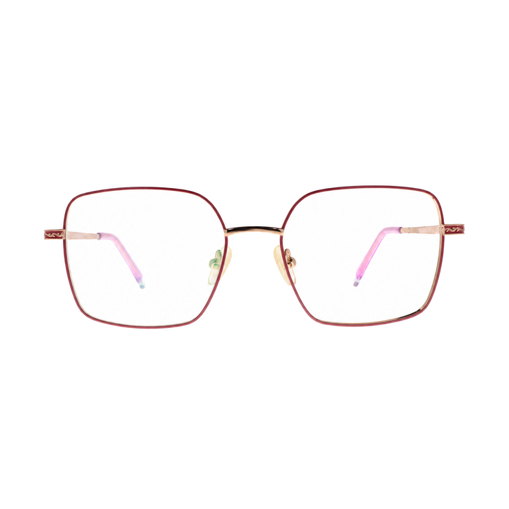 Joy Style For Women Metal Eyeglasses Square Shape 50 3611c8 Pink