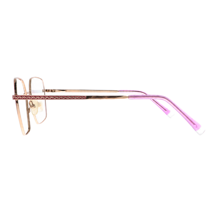 Joy Style For Women Metal Eyeglasses Square Shape 50 3611c8 Pink