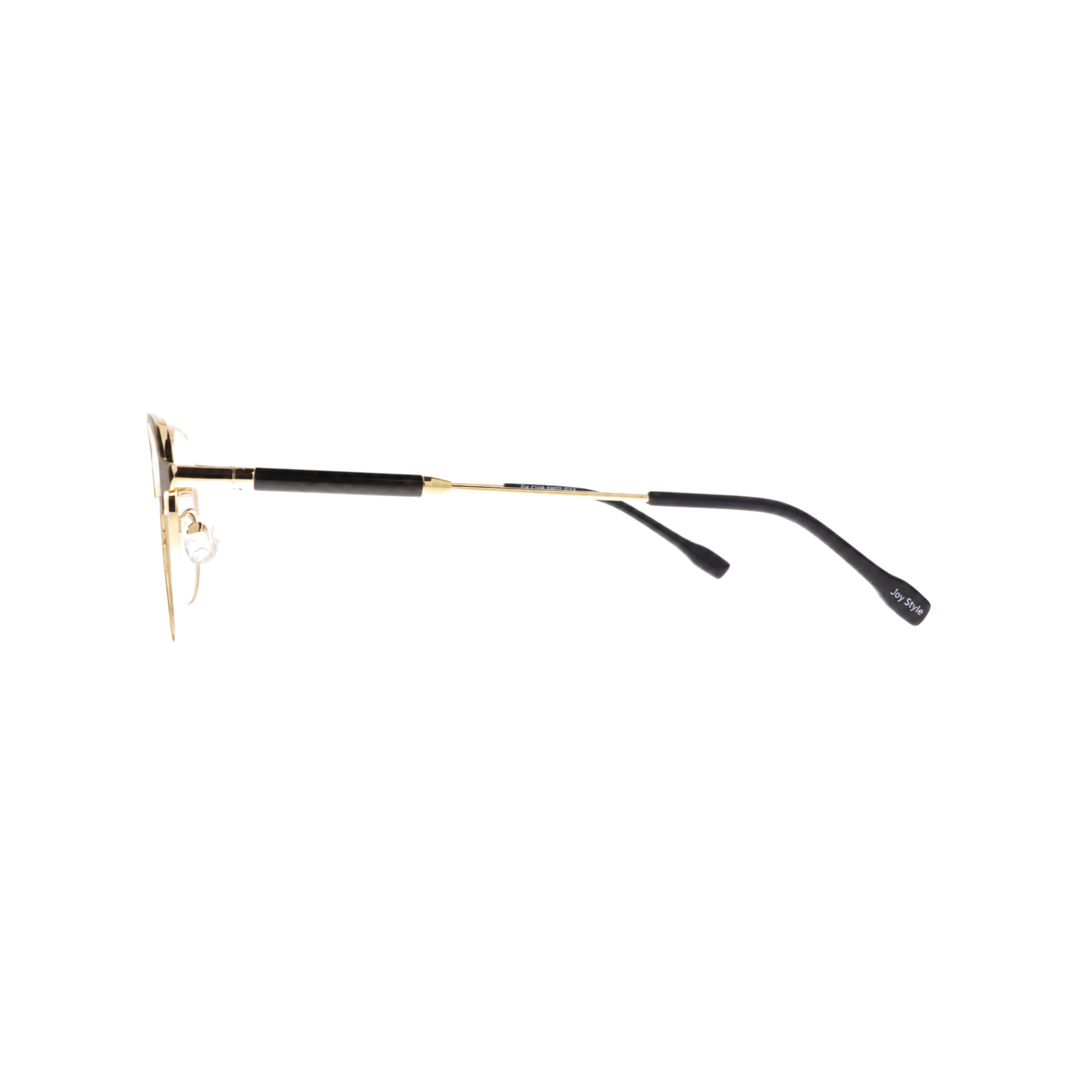 Joy Style For Unisex Metal Eyeglasses Round Shape Size 49 5404c1 Black Gold