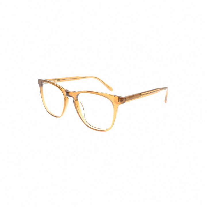 Joy Style 5416C3 light brown eyeglasses - angle view