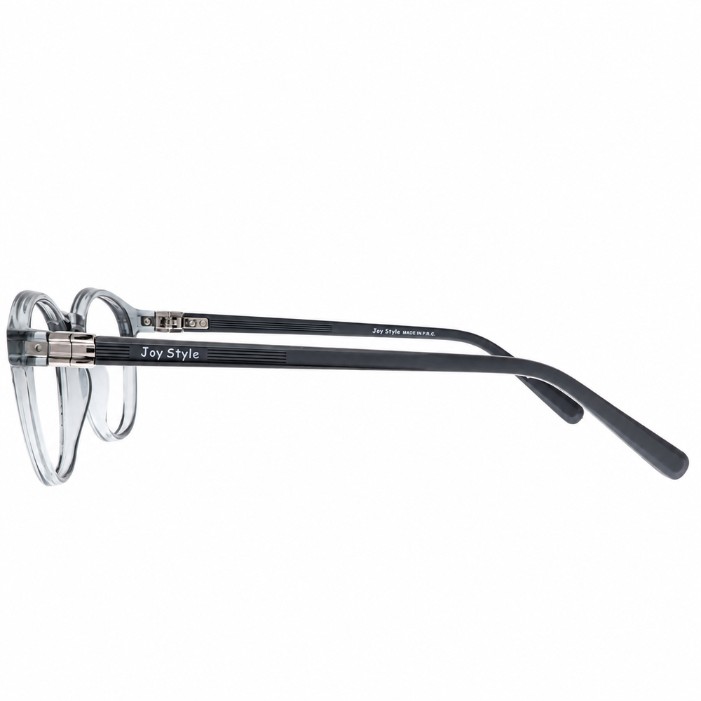 Joy Style JOY60018C3 grey round eyeglasses side view