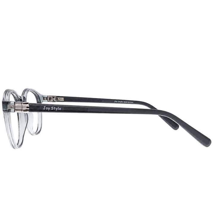 Joy Style JOY60018C3 grey round eyeglasses side view