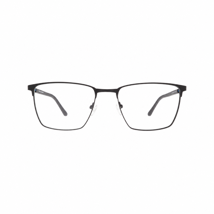 Joy Style For Men Metal Eyeglasses Square Size 55 6400c2 Matte Black