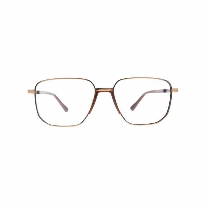 Joy Style For Men Metal Eyeglasses Square Size 54 6407c3 Bronze