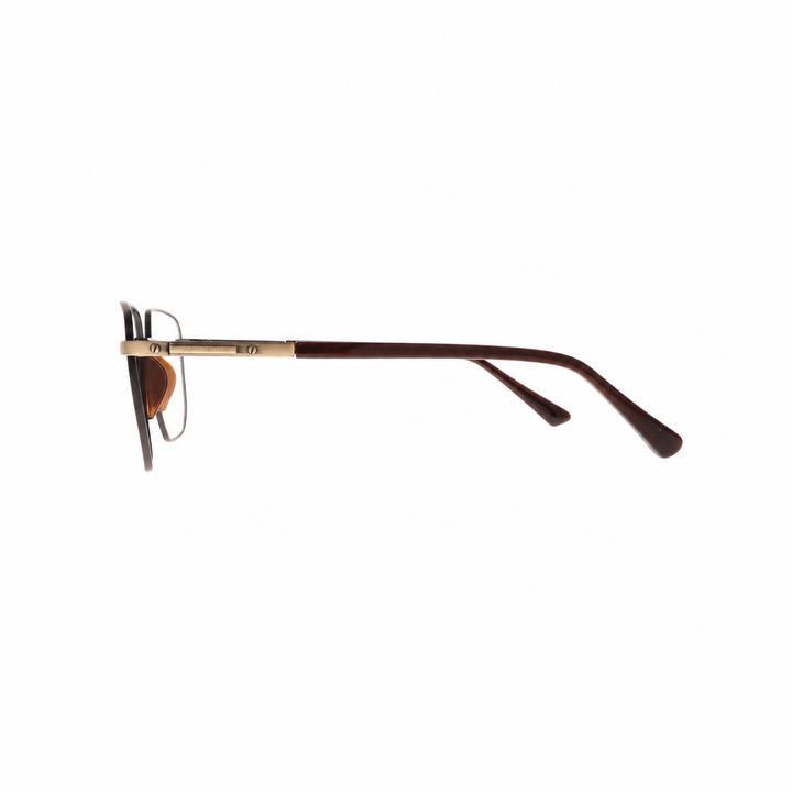 Joy Style For Men Metal Eyeglasses Square Size 54 6407c3 Bronze