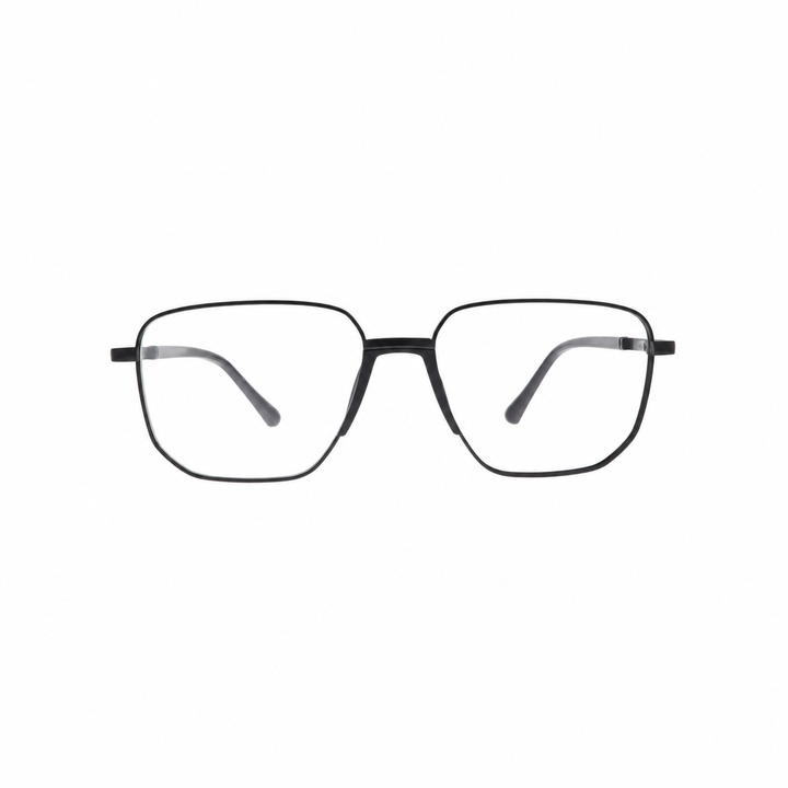 Joy Style For Men Metal Eyeglasses Square Size 54 6407c6 Matte Black