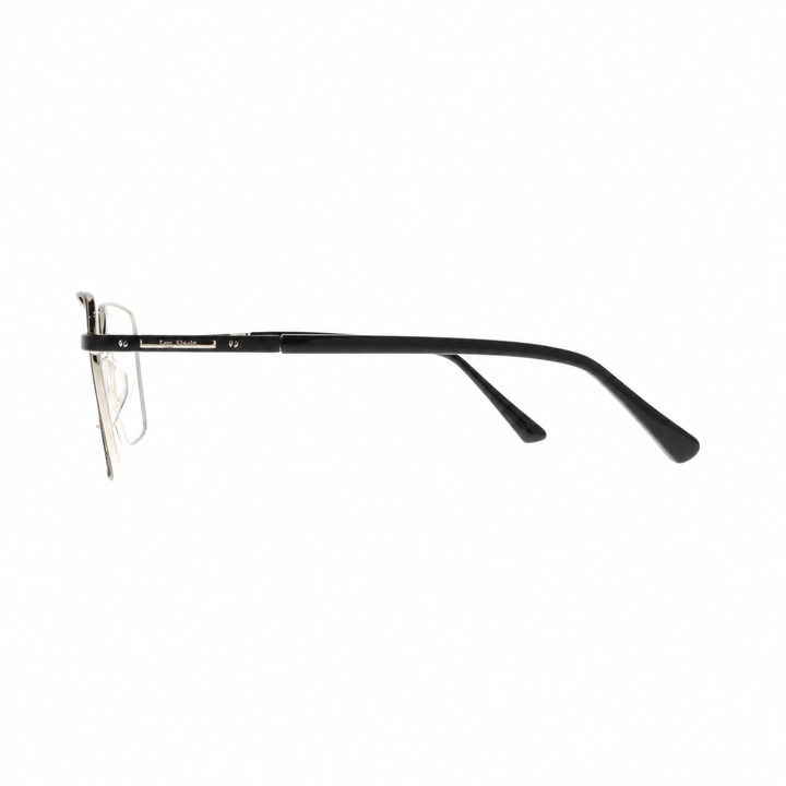 Joy Style For Men Metal Eyeglasses Square Size 54 6408c4 Black Silver