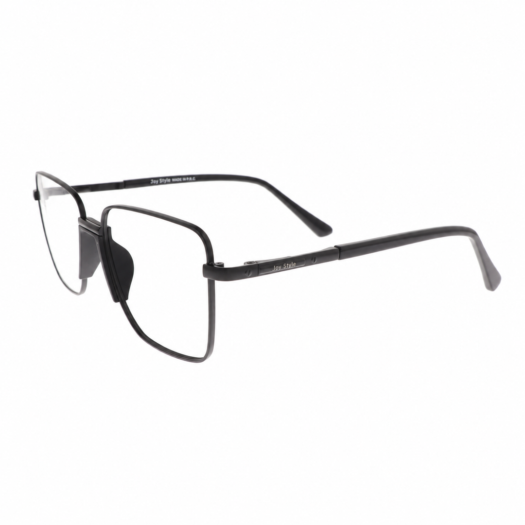 Joy Style For Men Metal Eyeglasses Square Size 54 6408c6 Matte Black