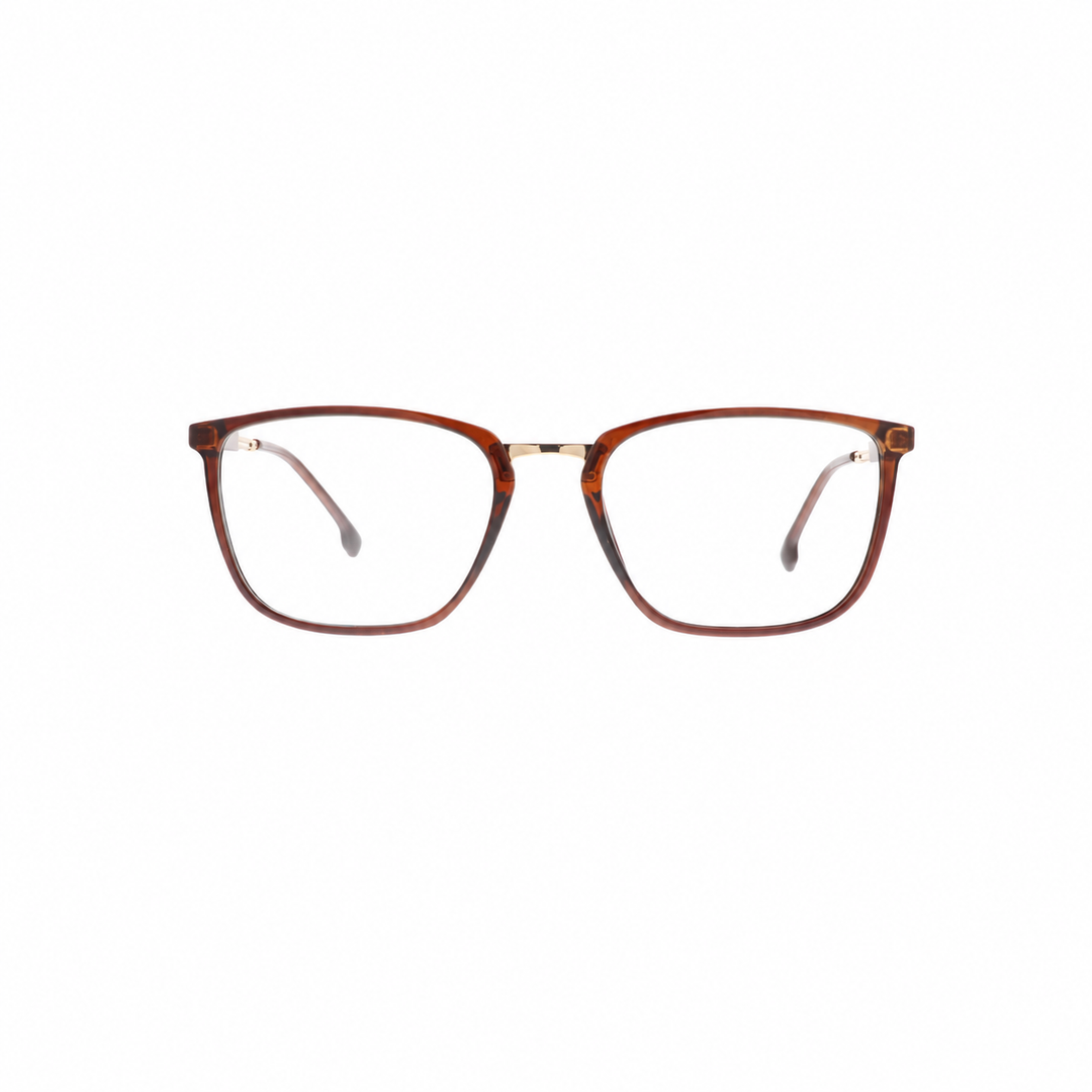 Joy Style JOY6802C3 brown eyeglasses front view