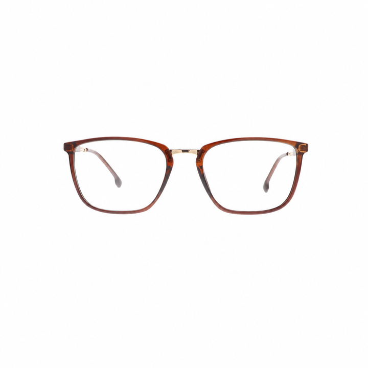 Joy Style JOY6802C3 brown eyeglasses front view