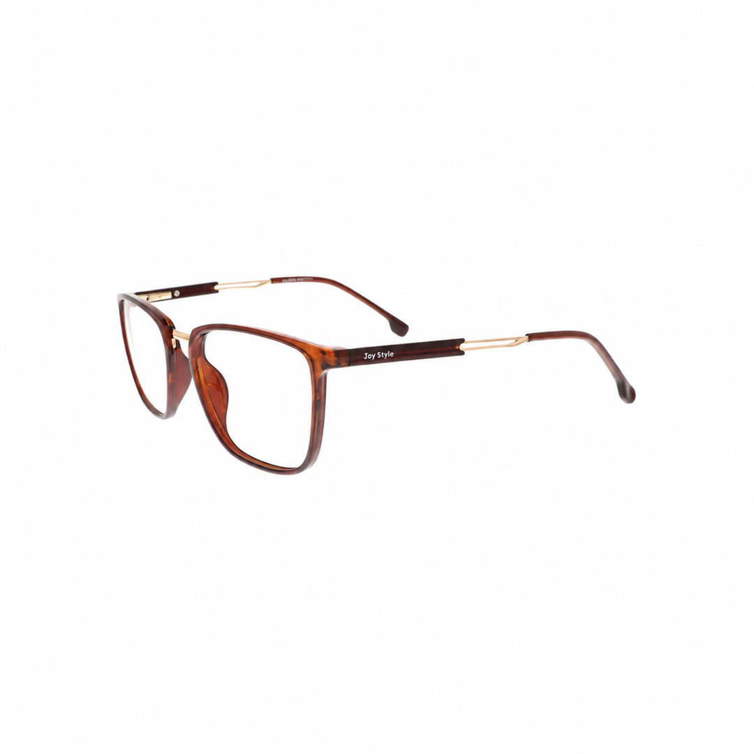 Joy Style JOY6802C3 brown eyeglasses angle view