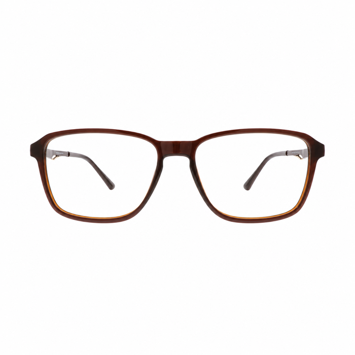 Joy Style JOY6806C3 brown eyeglasses front view