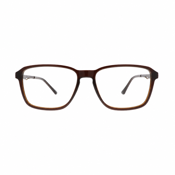 Joy Style JOY6808C3 brown eyeglasses front view