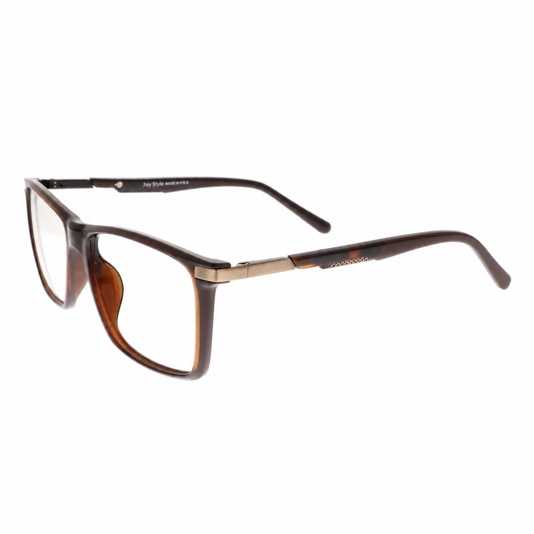 Joy Style For Men Eyeglasses Rectangular Shape Size 53 6809c3 Brown