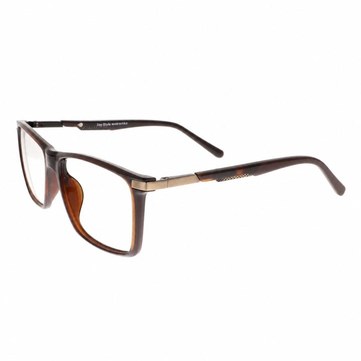 Joy Style For Men Eyeglasses Rectangular Shape Size 53 6809c3 Brown