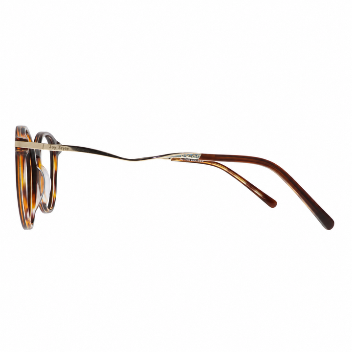 جوي ستايل نظارة نسائية مستديرة مقاس 49 7906c2 بني
