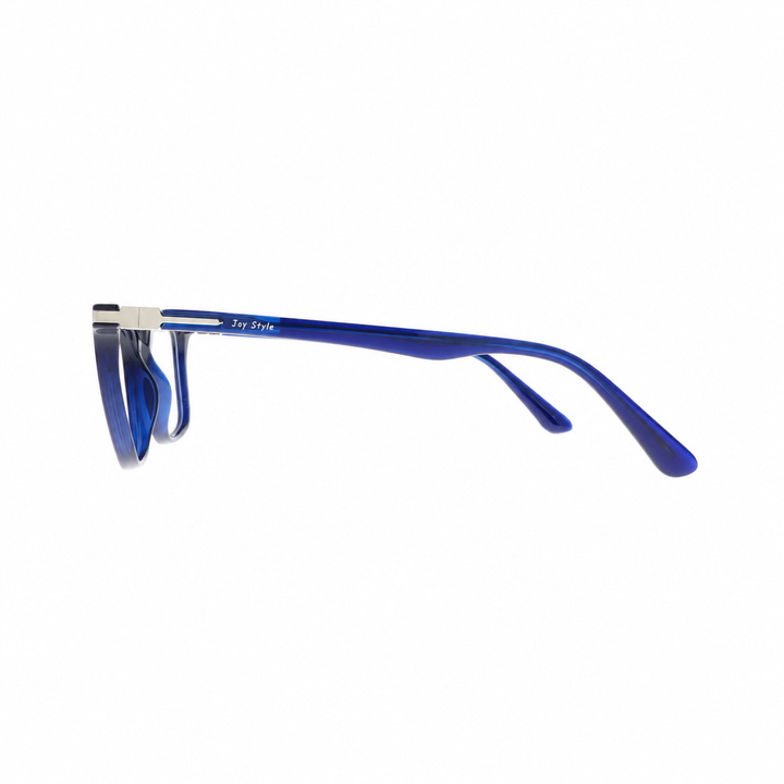 Joy Style 8003C3 Blue eyeglasses side view on white background