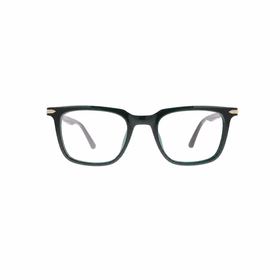 Joy Style 8003C4 Black eyeglasses front view on white background