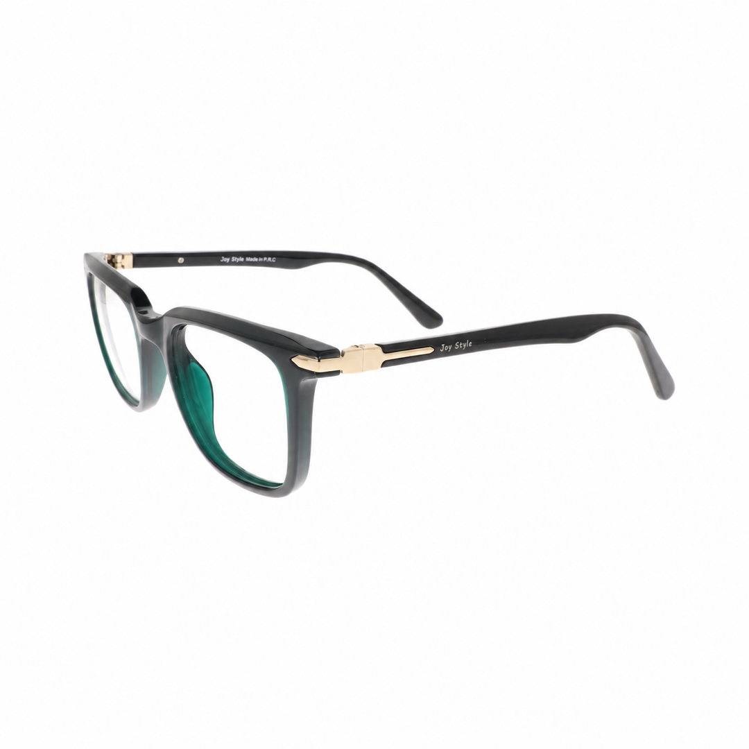 Joy Style 8003C4 Black eyeglasses angled view on white background