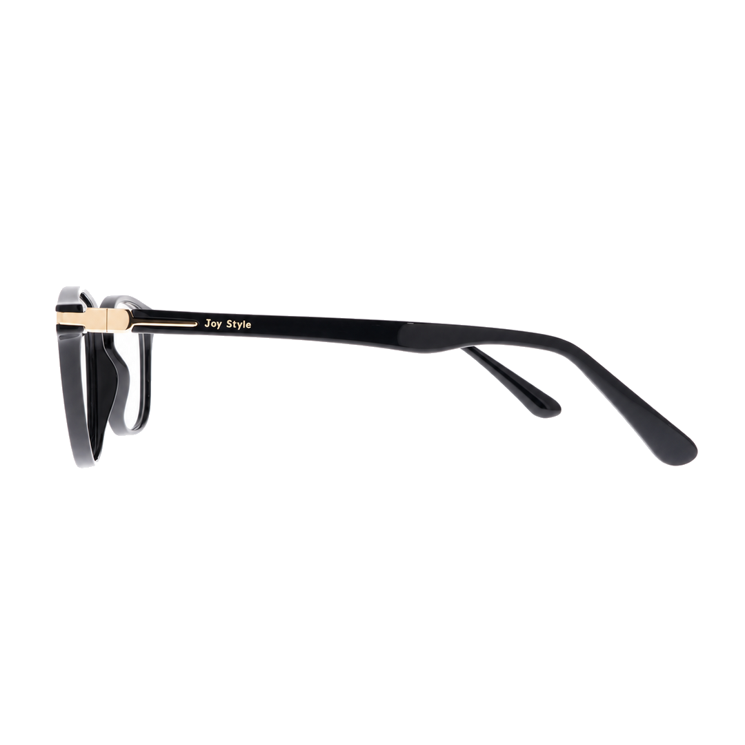 Joy Style For Unisex Eyeglasses Rectangular Shape Size 50 8004c1 Black