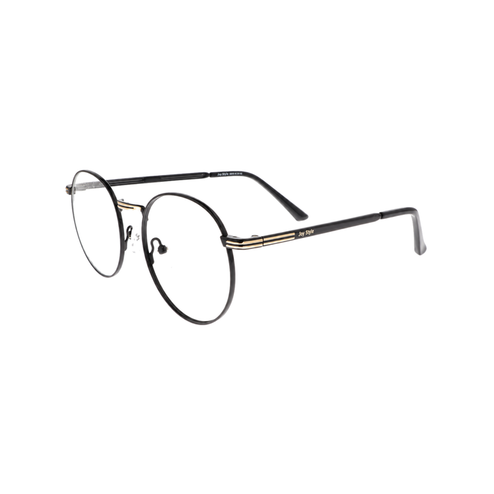 Joy Style For Unisex Metal Eyeglasses Round Shape Size 49 8400c1 Black Gold