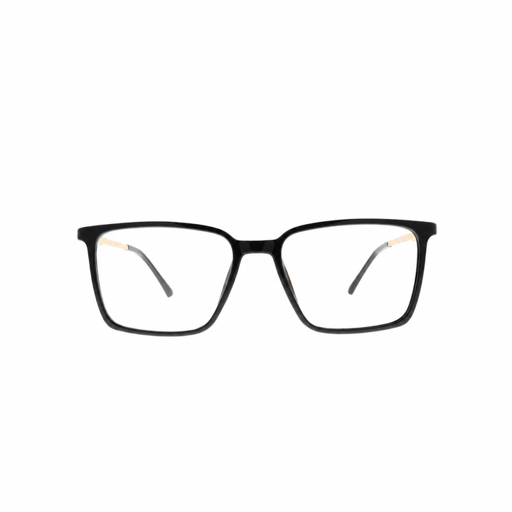 Joy Style 8631C1 Black eyeglasses front view on white background