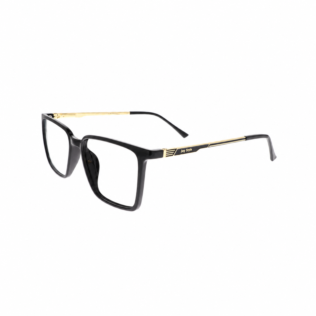 Joy Style 8631C1 Black eyeglasses angled view on white background