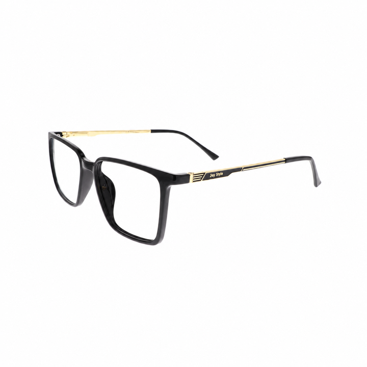 Joy Style 8631C1 Black eyeglasses angled view on white background