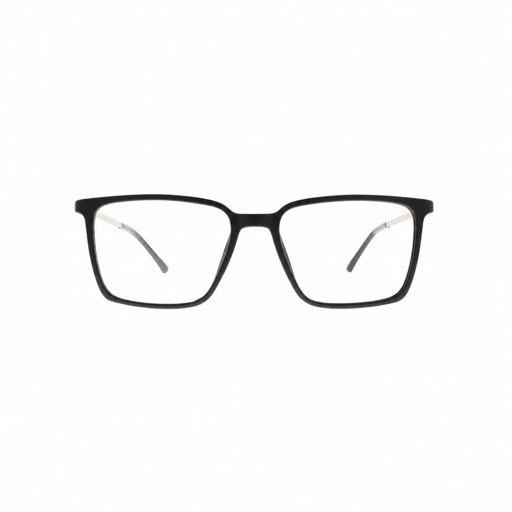 Joy Style 8631C2 Black eyeglasses front view on white background