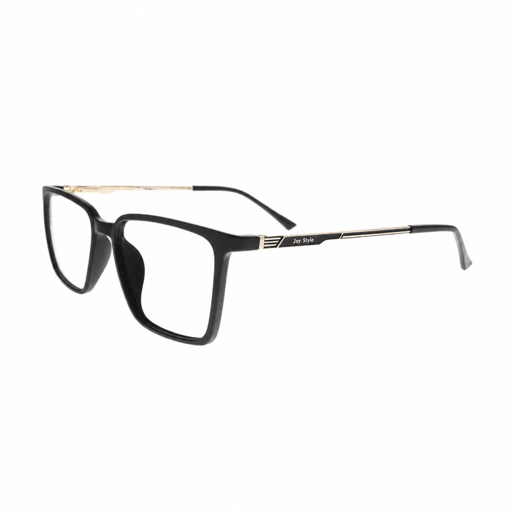 Joy Style 8631C2 Black eyeglasses angled view on white background