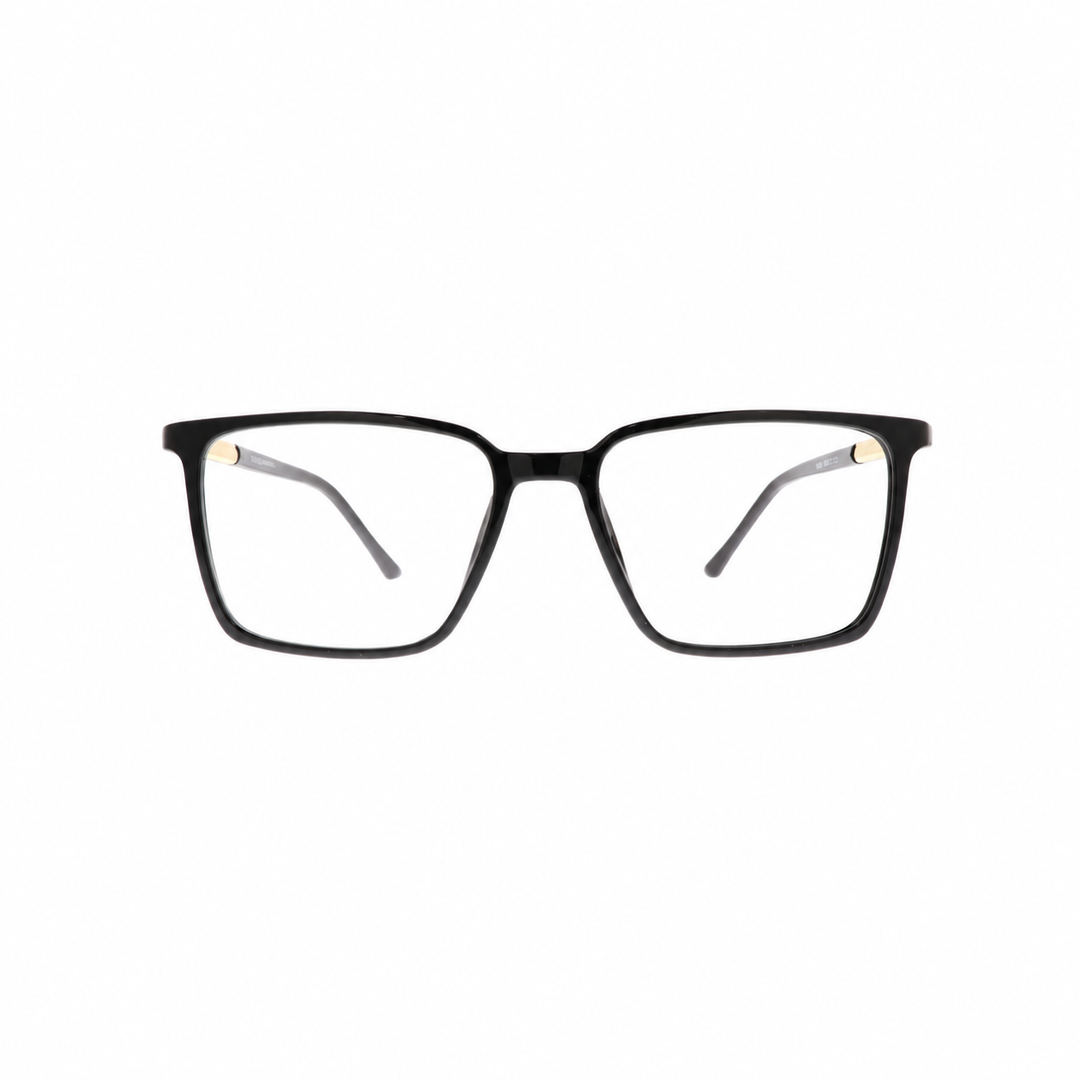 Joy Style 8634C1 Black eyeglasses front view on white background