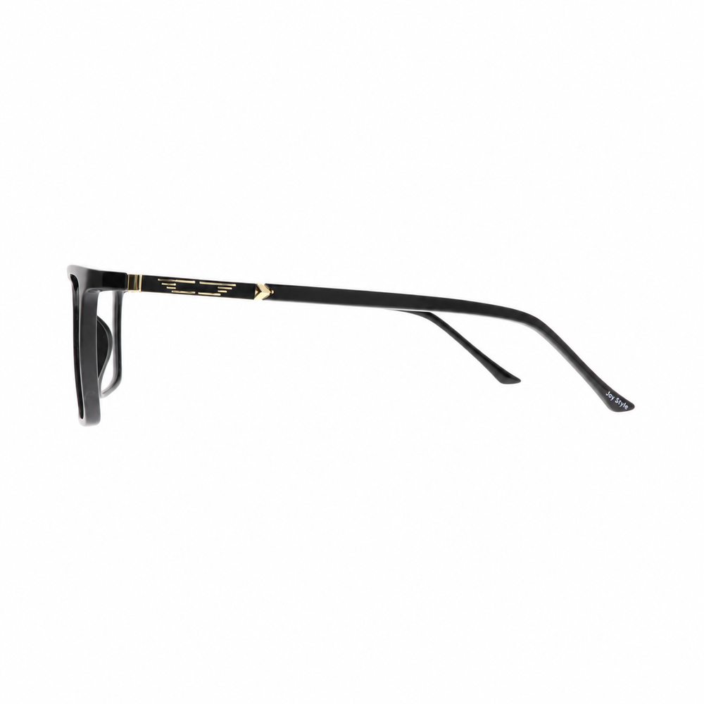 Joy Style 8634C1 Black eyeglasses side view on white background