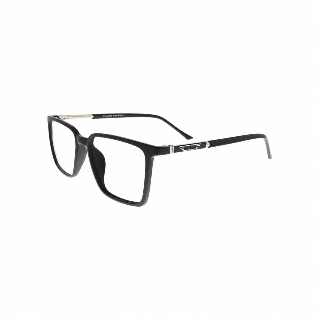 Joy Style 8634C2 Black eyeglasses angled view on white background
