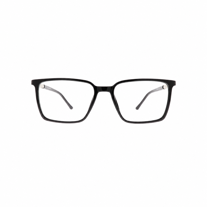 Joy Style 8634C4 Black eyeglasses front view on white background