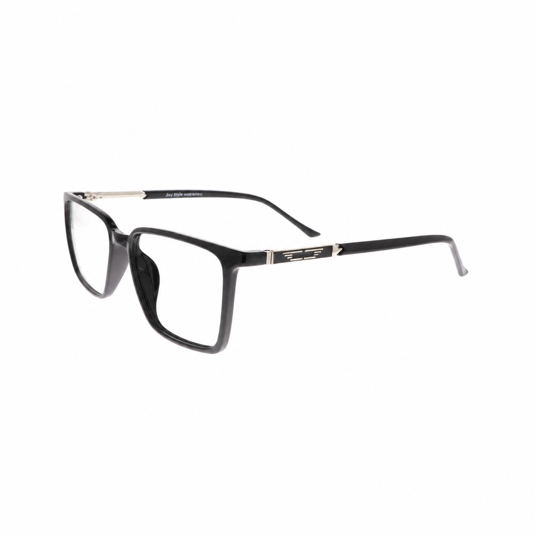 Joy Style 8634C4 Black eyeglasses angled view on white background