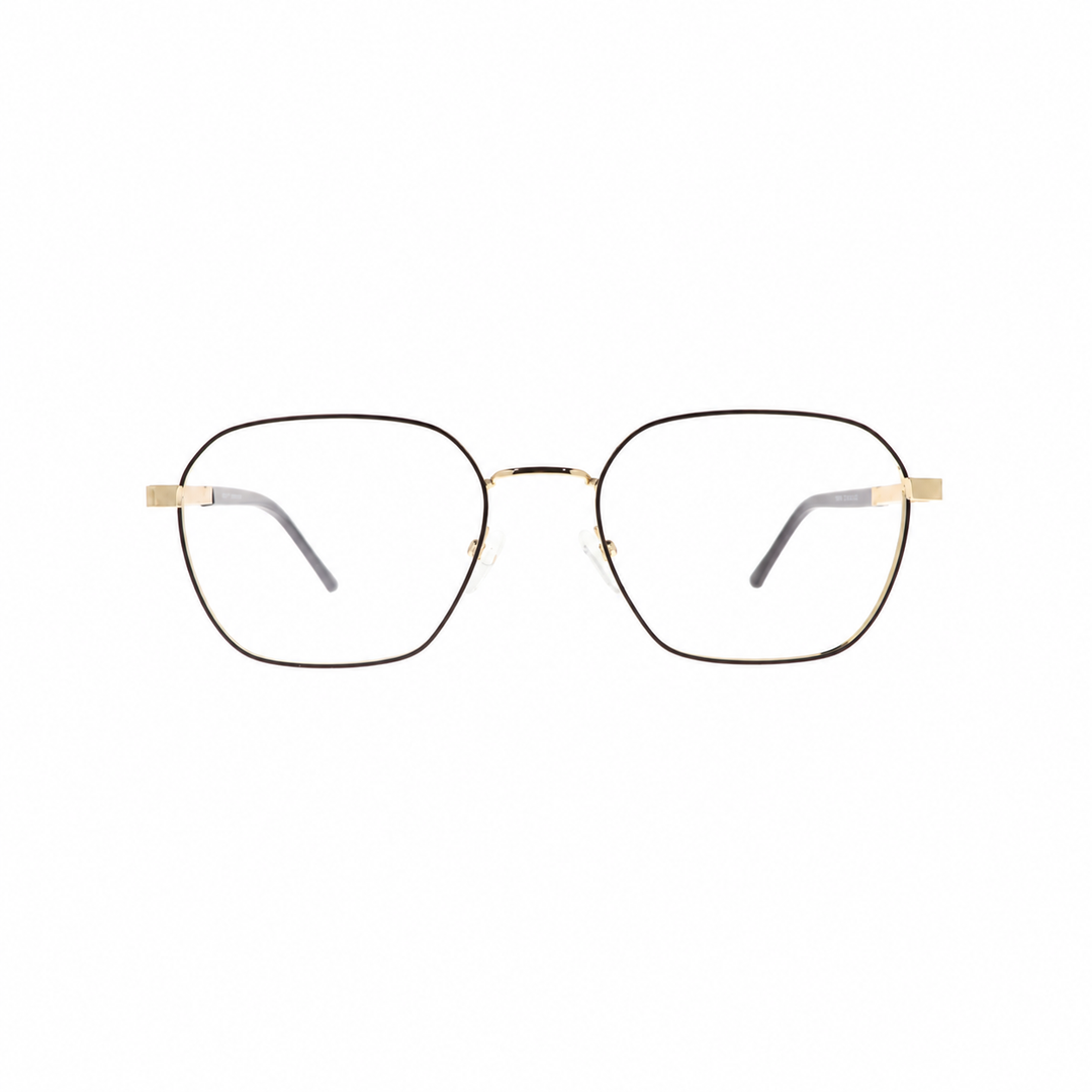 Joy Style For Unisex Metal Eyeglasses Soft Square Size 54 8852c6 Black Gold